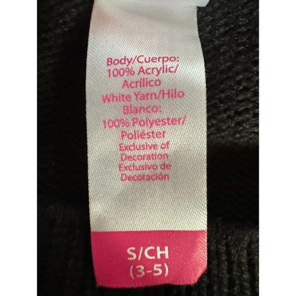 No Boundaries Christmas Garland and Light Sweater Small Black Acrylic - Picture 5 of 16